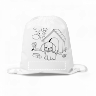 Sacola Tipo Mochila Para Colorir Personalizada