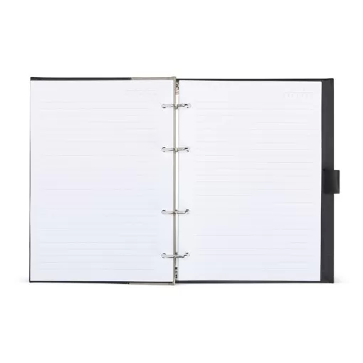 Caderno Fichário de Couro Sintético Personalizado