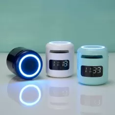 Caixa De Som Multimídia Com Relógio