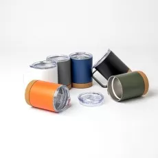 Caneca Térmica com Cortiça de 400ml Personalizada