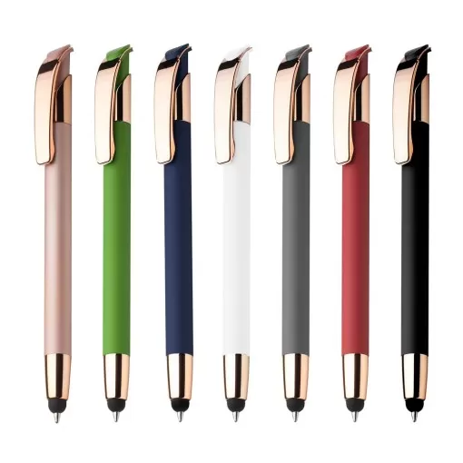 Caneta Alumínio Touch Screen Com Logotipo Personalizada