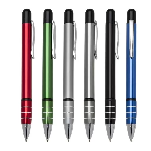 Caneta Alumínio Com Marca Texto Personalizada