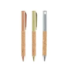 Caneta Metal e Cortiça Personalizada