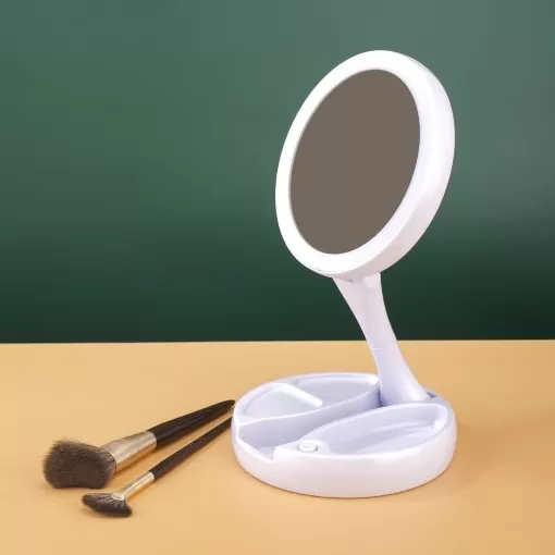 Espelho Dobrável com Led Recarregável Personalizado
