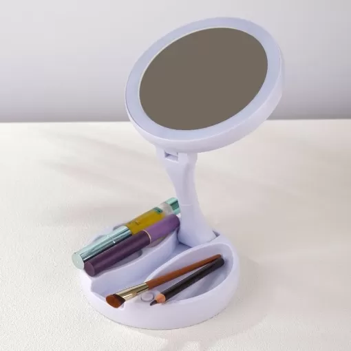 Espelho Dobrável com Led Recarregável Personalizado