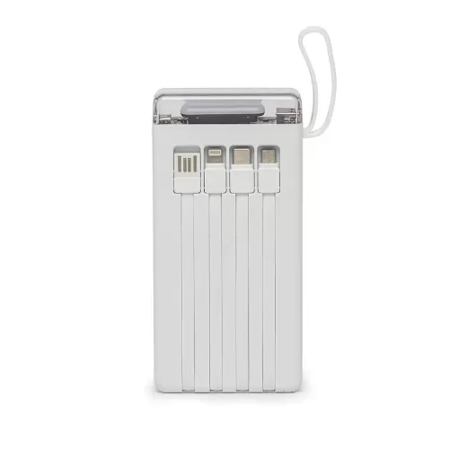 Power Bank 10.000mAh com Lanterna e Multissaídas Personalizado