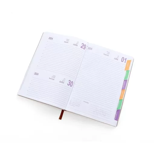 Agenda Couro Sintético 2025 com Logo