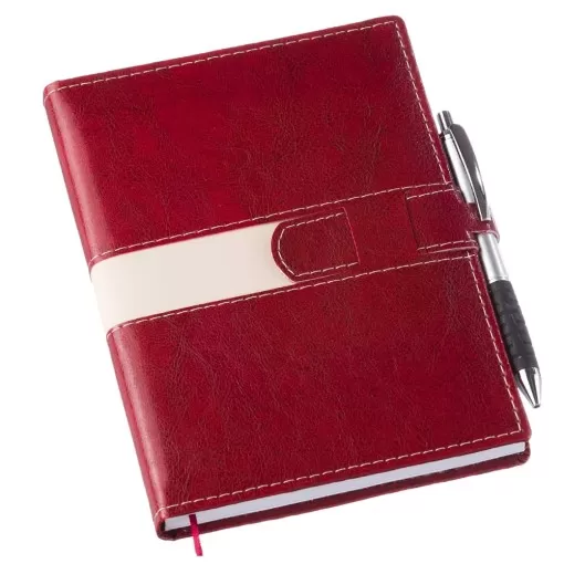 Agenda Diária 2025 com Fecho e Suporte pra Caneta