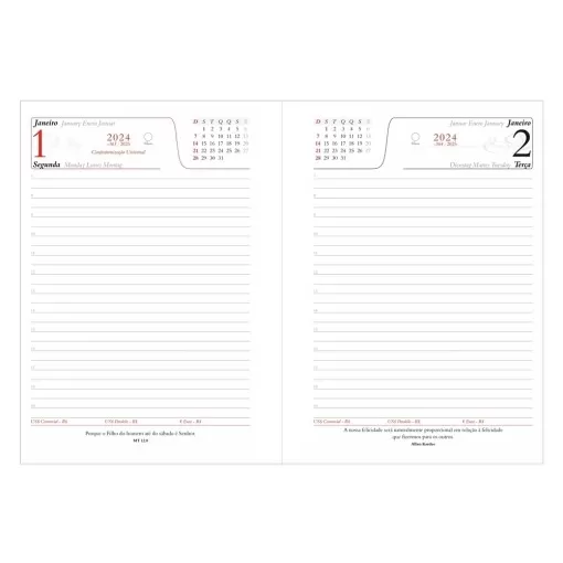 Agenda Diária 2025 Personalizada