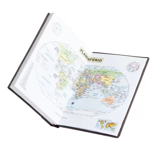 Agenda Diária em Couro Sintético 2025 Personalizada