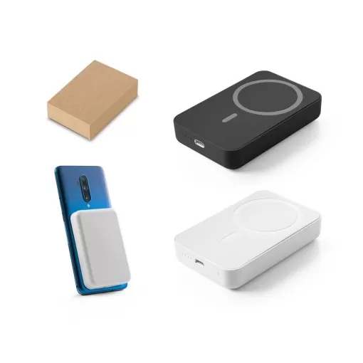 Bateria Portátil em ABS 100% Reciclado e Lítio 10.000mAh Promocional