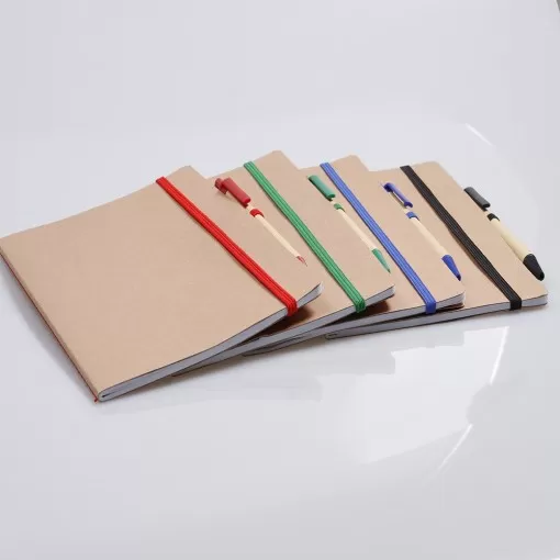 Bloco De Anotações Ecológico Personalizado Com Caneta