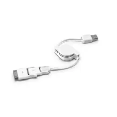 Cabo Usb Retrátil 3 Em 1 Personalizado