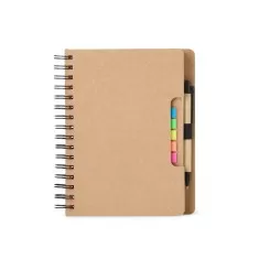 Caderneta com Autoadesivos e Caneta Personalizada