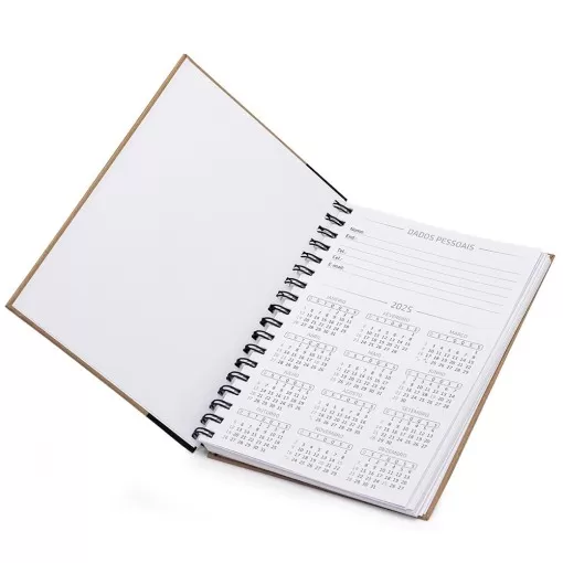 Caderno Capa em Kraft Personalizado