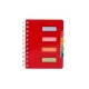 Caderno Pequeno com Divisórias Personalizado