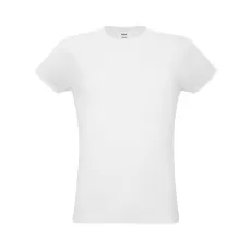 Camiseta unissex branca de corte regular Personalizada