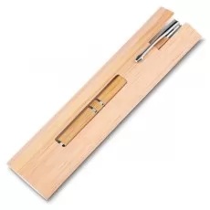 Caneta Ecológica De Bambu Com Estojo Promocional Para Brinde