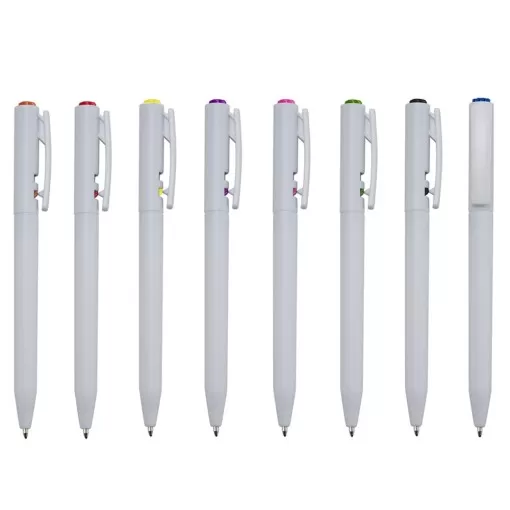 Caneta Plástica Personalizada Com Logo