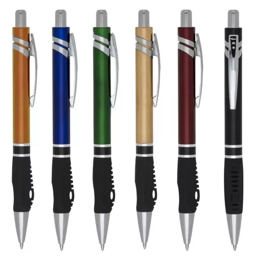 Caneta Plástica Personalizada Inteira Colorida