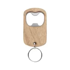 Chaveiro Abridor Madeira com Logo