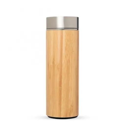 Garrafa Bambu E Inox 400 Ml Para Brinde Personalizado