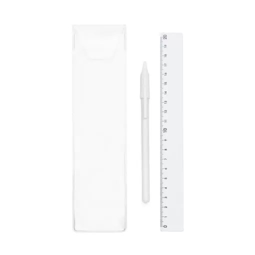 Kit Caneta E Régua Personalizada