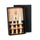 Kit para Churrasco em Bambu / Inox com Logo
