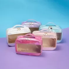 Necessaire Sintética Holográfica Impermeável Personalizada